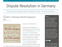 Tablet Screenshot of disputeresolutiongermany.com